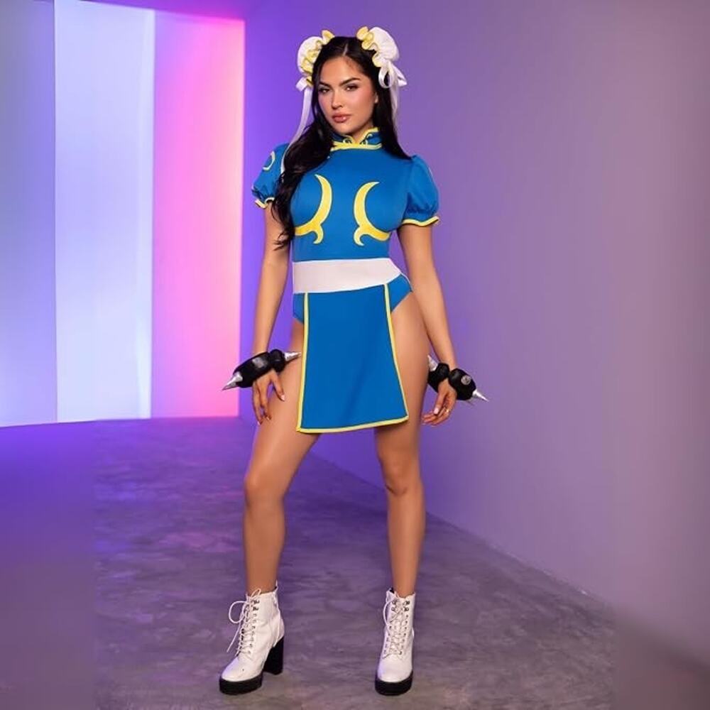 Leg Avenue Women's Street Fighter ChunLi Costume, M/L